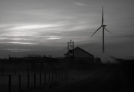 Wind Turbines And Building