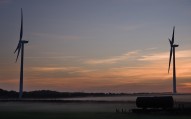 Wind Turbines Dusk
