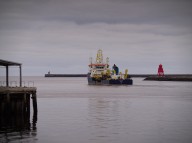 Ship Leaving Harbour