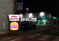 Burger King exit sign